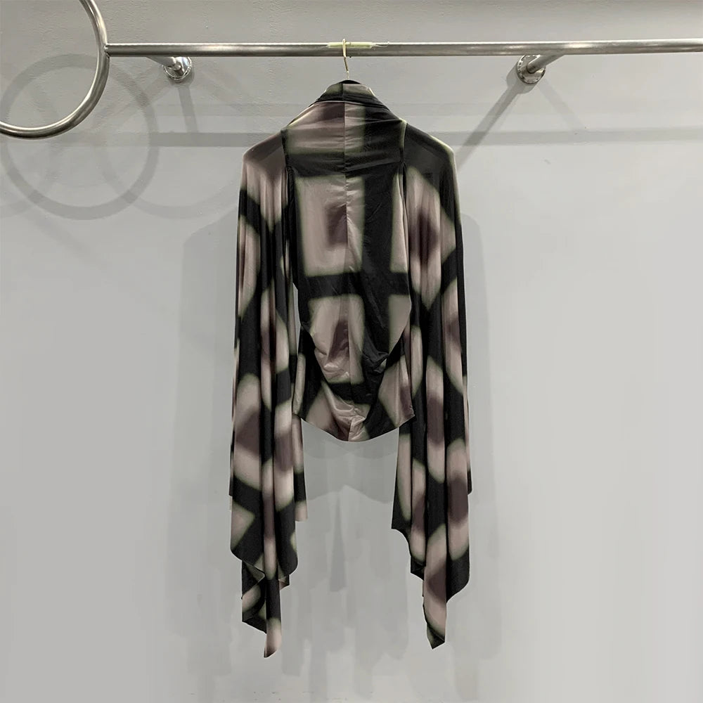 Stretchy Slim y2k Top Sexy Hottie Scoop Cutout Hollow Fixed Frame Long Sleeve Woman clothing Bottom Knit Bat Tops Fall New