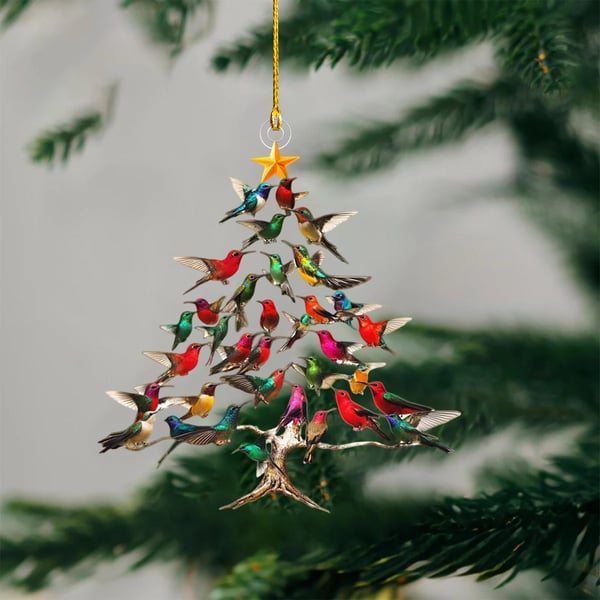 🎄 Free Shipping + Holiday Deals! Bring Home the Sparkle of Christmas with Our Hummingbird Ornament ✨（）