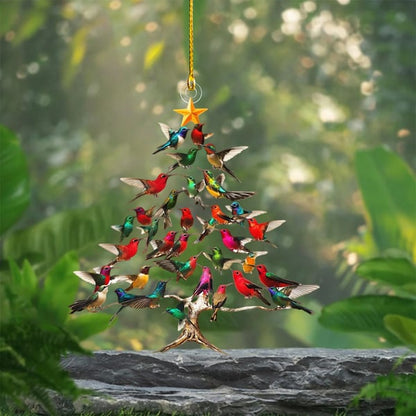 🎄 Free Shipping + Holiday Deals! Bring Home the Sparkle of Christmas with Our Hummingbird Ornament ✨（）